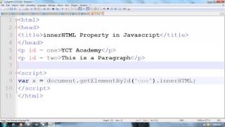 innerHTML Property in Javascript | Hindi