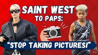 Kim Kardashian's Son Saint West Is NOT A Fan Of The Paparazzi