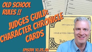The Smallest D&D Character Sheets? Judges Guild Character Chronicle Cards