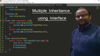 Multiple Inheritance using Interface in Java programming (Hindi) - 51