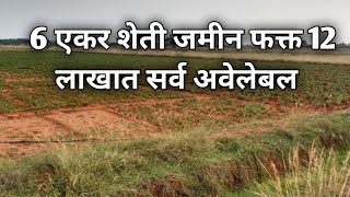 सहा एकर शेती फक्त 12 लाखात #agriculturalland #agriculturelandforsale #agriculturalproperty