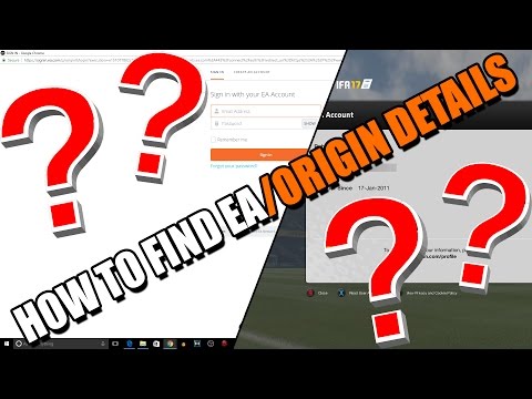 How To Find EA/Origin Account Details (Updated- Fifa 18 Web App, Origin Games) How To Find EA/Origin Account Details (Updated- Fifa 18 Web App, Origin Games)