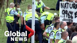 COVID-19: New Zealand police make arrests as anti-vaccine mandate protests enter 3rd day