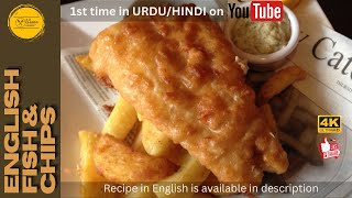 English Fish \u0026 Chips - The Tradition British Way | Crispy Fried Fish By AZ Flames #friedfish #fyp