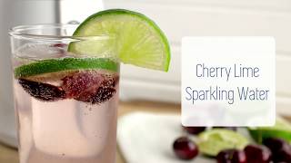 Make Sparkling Water with a Perfect Summer Combo: Cherry \u0026 Lime