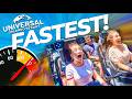 Top 10 Fastest Rides at Universal Orlando 2025 - Epic Universe, Islands of Adventure