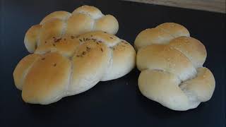 Easy bread rolls with butter - recipe || Mohnflesserl