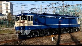 【JR貨物】特急色化されたＥＦ６５ ２０６６が運用復帰 東海道線 貨物支線 浜川崎駅