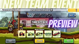 TEAM EVENT PREVIEW - AFTER HOURS RIDER - HILL CLIMB RACING 2 GAMEPLAY