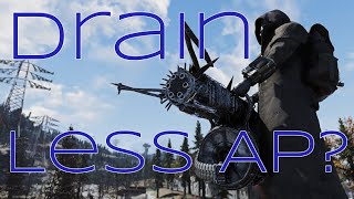 [Fallout 76] Aerodynamic Mod makes AP drain of Shredder Minigun Slower バッシュミニガンAP消費軽減モジュール・空力を検証