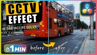 How to Create CCTV Effect in Davinci Resolve