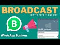 How to create a broadcast list on WhatsApp Business 2021 | WhatsApp tips and tricks 2021