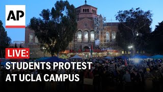 LIVE: Students protest at UCLA campus as police order dispersal