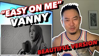 EASY ON ME - ADELE COVER BY VANNY VABIOLA | AWESOME REACTION GUYS