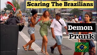 Nun prank: Scaring the Brazilians with the demon mask