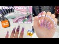 TRYING A STARTER POLYGEL KIT FROM TEMU | EASY GLITTER ENCAPSULATION & OMBRÉ USING DUAL FORMS