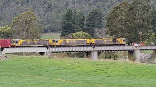 (Flashback) TasRail TR07 TR15 TR03 #31 train Kimberley Bridges Merseylea 13/09/2020