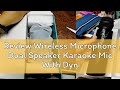 Review Wireless Microphone Dual Speaker Karaoke Mic With Dynamic Singing Microphone Bluetooth Micro