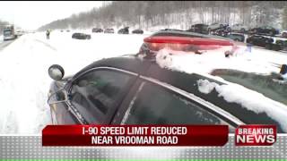 I-90 speed limit reduction