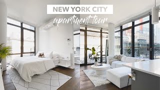 LUXURY NYC APARTMENT TOUR | All-White, Modern 1-bedroom