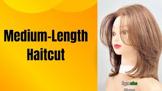 How to Cut a Gorgeous Medium-Length Haircut | Step-by-Step Guide for Perfect Results💇‍♀️#tranvanphu