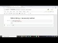 101 Python   String Method  isnumeric