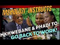 MSHOLOZI INSTRUCTS  MKHWEBANE AND MARY PHADI  TO GO BACK TO WORK! #mkparty #jacobzuma #juliusmalema