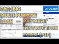 PAG IBIG MULTI PURPOSE LOAN I UPDATE EMPLOYEE RECORD (EMPLOYER)GENERATE OF PAYMENT INSTRUCTION NUM.