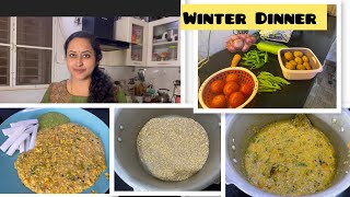 Winter Recipe 🎄Broken wheat Khichdi , Green Chutney \u0026 Salad 🥗 Night Cleaning 🧹 #DinnerRecipes