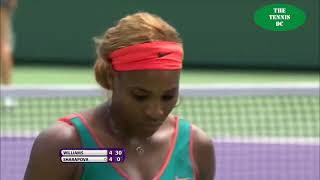 Serena Williams v. Maria Sharapova | 2014 Miami SF Highlights