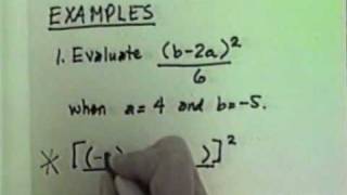 Evaluating Variable Expressions Pt2