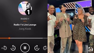 BTS Jungkook BBC Radio 1 Live Lounge Interview