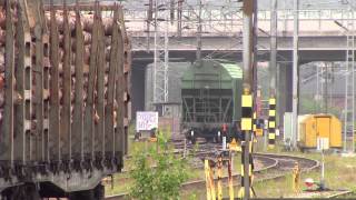 Lahden päivystäjä ratapihalla. Diesel locomotive Dv12 2755 Lahti rail yard