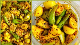 Pickle(achar) recipe(mango,green chilli,lemon,garlic)|pakistani zaiqa