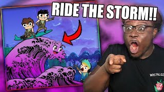 RIDING THE STORM ON FORTNITE! | DUO FORTNITE ADVENTURE ANIMATION #2 Reaction!