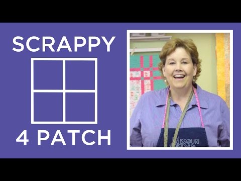 Scrappy 4 Patch Quilt Tutorial Diy Joy