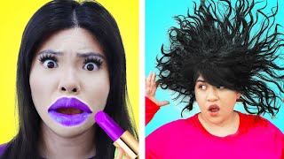 100 LAYERS CHALLENGE | 100 LAYERS OF MAKEUP, LIPSTICK! 100 COAST OF THINGS BY CRAFTY HACKS PLUS