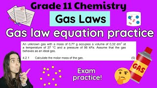 Gas Law Calculations Practice Exam Questions Part 1