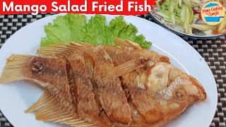 Thai Mango Salad with Deep-Fried Tilapia Fish | ปลาทอดยำมะม่วง