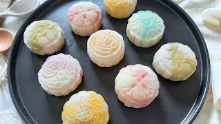 Snow skin mooncake | Vanilla custard | No bake mooncake #Mooncake