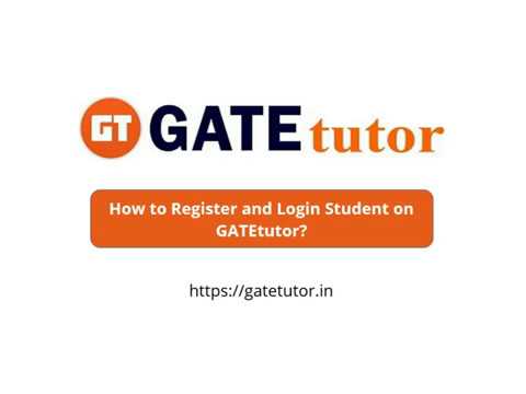 How To Register As A Student Faculty On Gatetutor Youtube