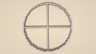 HOW to Build CIRCLES and SPHERES of ANY size in Minecraft Survival *NO Commands*