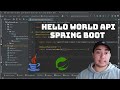 Simple Hello World API Spring Boot Java IntelliJ