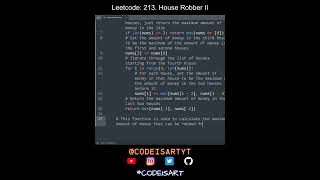 Leetcode 213. House Robber II in Python | Python Leetcode | Python Coding Tutorial | Python ASMR