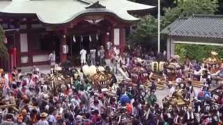 平成26年 綱島 諏訪神社 祭り 連合神輿宮入渡御。