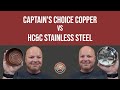 Captain's Choice Copper Shaving Bowl vs HC&C Stainless Steel Shaving Bowl