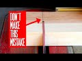 The most common cutting mistake beginning woodworkers make #shorts