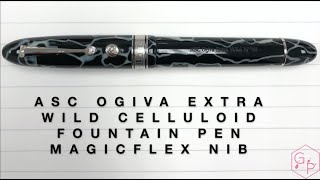 ASC Ogiva Extra Wild Celluloid Fountain Pen MagicFlex Nib