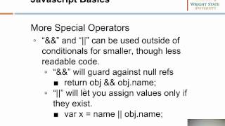 Lecture 5: Client Side Programming 1
