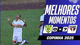 Picos 0 x 7 São Paulo | Melhores Momentos (COMPLETO) | Copinha 2025